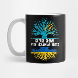 Kazakh Grown with Ukrainian Roots Flag Mug